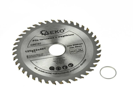 Circular saw blade for wood 125x22x40T