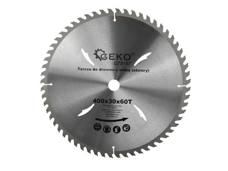 Circular saw blade for wood 400x30x60T