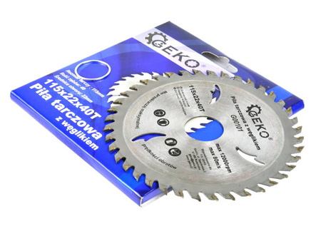 Circular saw blade for wood 115x22x40T