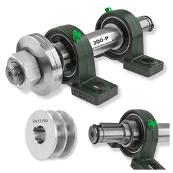 Zestaw bazowy do piły tarczowej / krajzegi / 250mm / prawy gwint / na piaście / ZPP-250-30-L