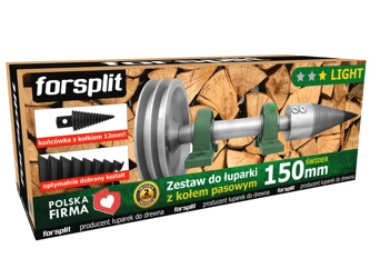 Screw log splitter 150mm with pulley / kit ZK2U-150K2