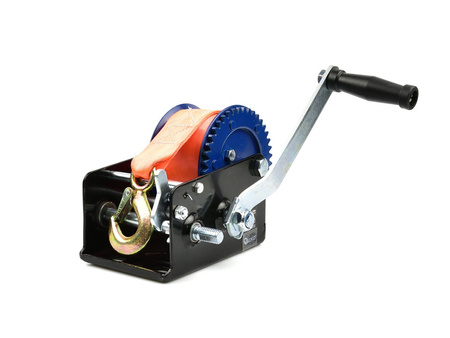 Belt winch 2500 lbs with crank