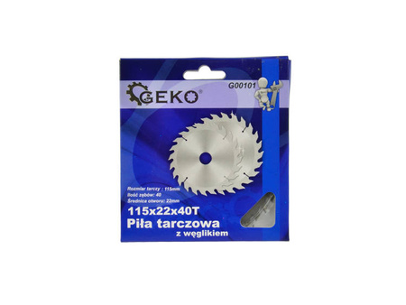 Circular saw blade for wood 115x22x40T