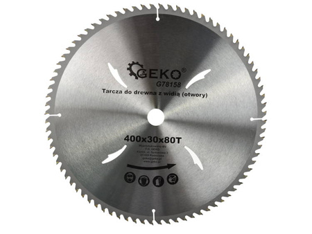 Circular saw blade for wood 400x30x80T