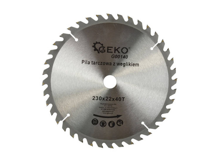 Circular saw blade for wood 230x22x40T