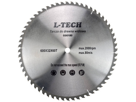 Circular saw for wood 600x32x60T