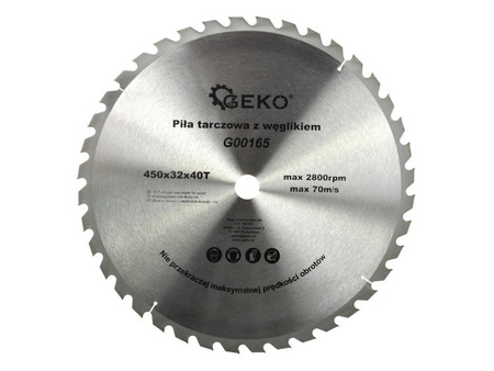 Circular saw for wood 450x32x40T