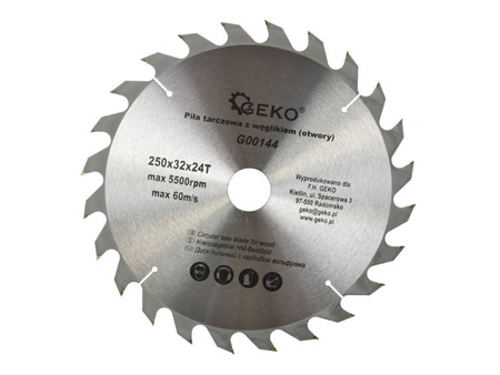 Circular saw for wood 250x32x24T