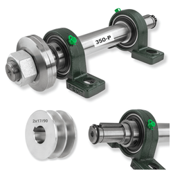 Zestaw bazowy do piły tarczowej / krajzegi / 250mm / prawy gwint / na piaście / ZPP-250-30-L